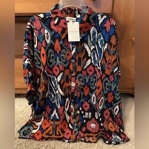 Eesome Vibrant Patterned Button Down Shirt